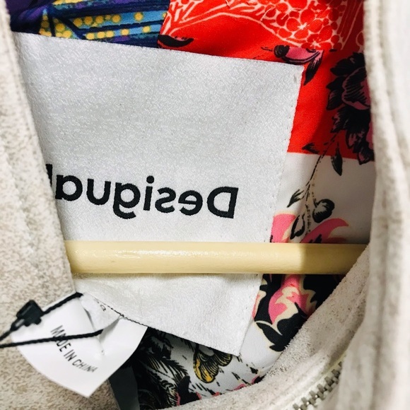 Desigual Neutral Biker Jacket sample NWT - Picture 5 of 5